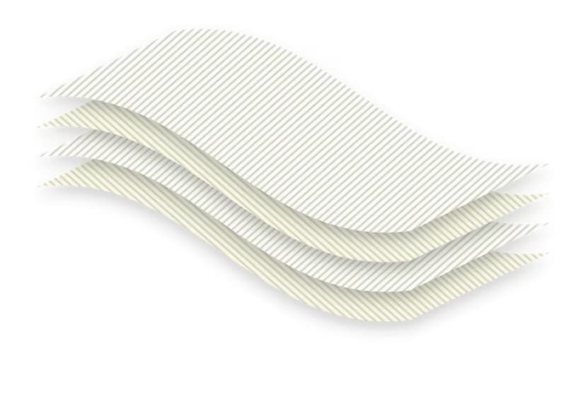 Layered Drape Instead of Rigid Bulk